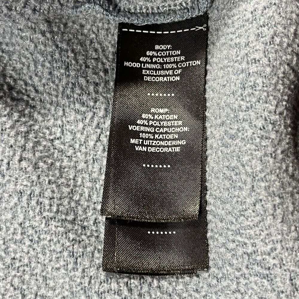 Harley Davidson Hoodie Womens Small Blue Full Zip Spell Out Sweatshirt Y2K - Picture 8 of 11